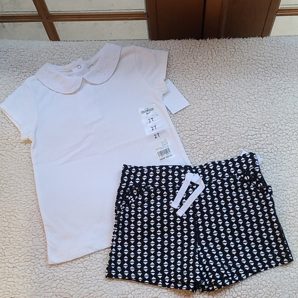Carter's/OshKosh  shorts & top size 2T